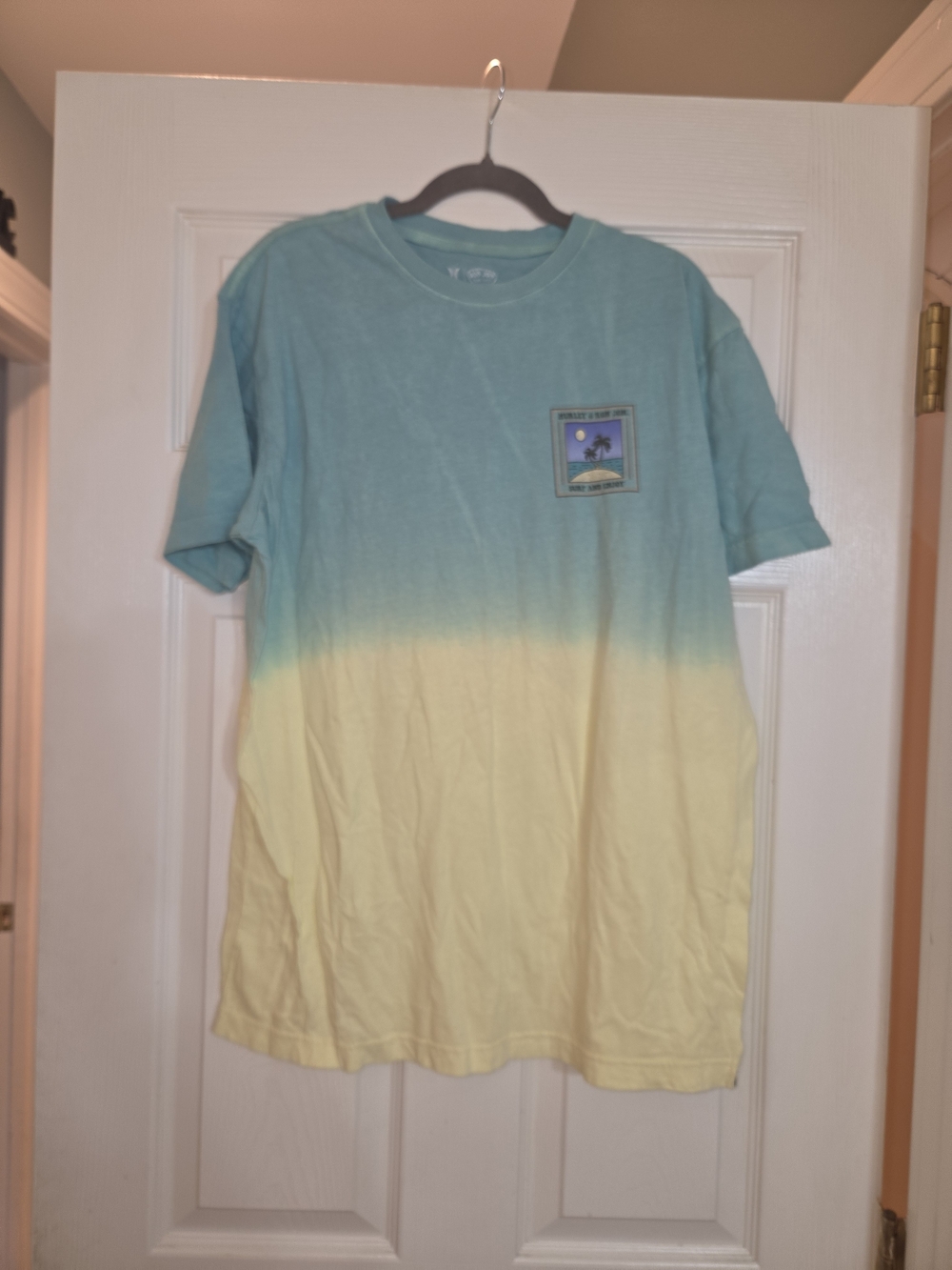Ron Jon Tees Short Sleeve Blue to Yellow Dip-Dye T-Shirt